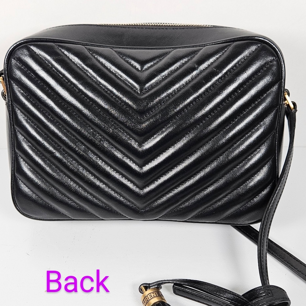 YSL Lou camera bag Vitello black quilted with box, dust bag, etc.. FIRM no b… - Picture 15 of 16